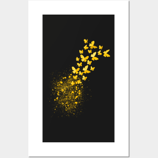 Metamorphosis - Yellow Butterflies Posters and Art